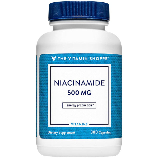 The Vitamin Shoppe Niacinamide 500MG, Supports Cholesterol Levels Already (300 Capsules)