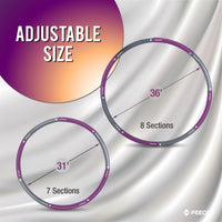 Thumbnail for FEECCO Weighted Fitness Hoop, 5LB Weighted Hula for Weight Loss