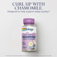 Thumbnail for SOLARAY Chamomile Extract 325 mg - Traditional Herbal Support - Standardized to 2% Apigenin, an Antioxidant and Flavonoid - Vegan, Gluten Free, Made Without Soy, 60-Day Guarantee, 30 Serv, 30 VegCaps
