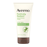 Thumbnail for Aveeno Positively Radiant Skin Brightening Exfoliating Daily Facial Scrub, Gentle with Moisture-Rich Soy Extract, Helps Improve Skin Tone & Texture, Oil- & Soap-Free, Hypoallergenic, 5 oz