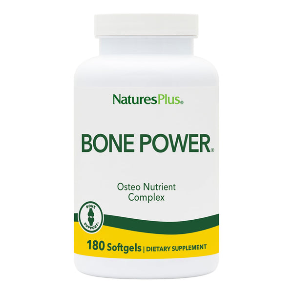 NaturesPlus Bone Power - 180 Softgels - Osteo Nutrient Complex - Dairy Free, Gluten Free - 45 Servings