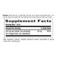 Thumbnail for Country Life Target-Mins Zinc 50 mg 180 Tablets - Zinc Supplements for Immune Health - Zinc 50mg - Zinc Support