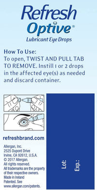 Thumbnail for Refresh Optive Lubricant Eye Drops, 30 Single-Use containers Per Box (Pack of 5)