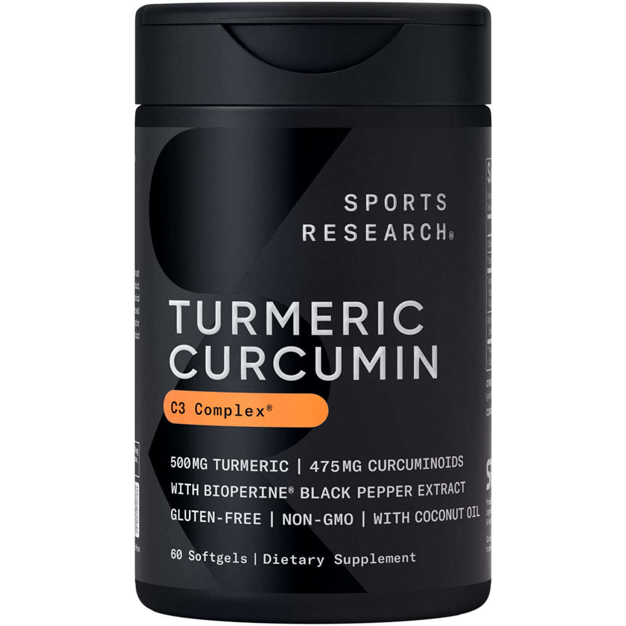 Sports Research® Gut Health - Fermented L-Glutamine and Turmeric Curcumin C3 Complex® w/BioPerine Black Pepper Extract (60 Servings Each)
