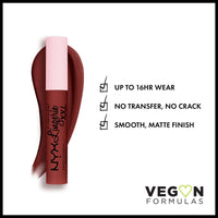 Thumbnail for NYX PROFESSIONAL MAKEUP Lip Lingerie XXL Matte Liquid Lipstick - Straps Off (Reddish Brown Nude)