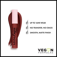 Thumbnail for NYX PROFESSIONAL MAKEUP Lip Lingerie XXL Matte Liquid Lipstick - Straps Off (Reddish Brown Nude)