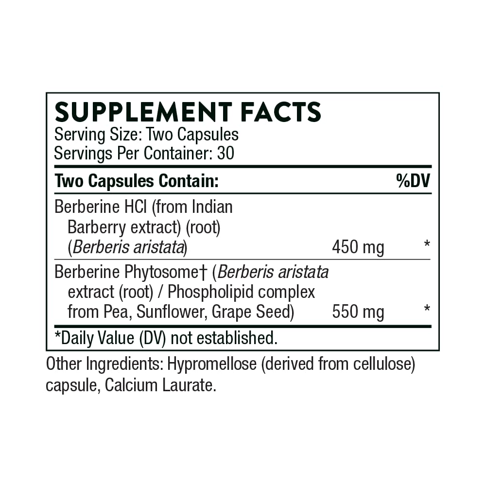 THORNE - Overall Wellness Bundle - Curcumin Phytosome & Berberine - 30 to 60 Servings