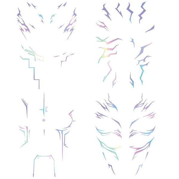 Abading Temporary Tattoos,Cosplay Tattoos Stickers,Cosplay Accessories for Cosplay, Halloween and Party Makeup