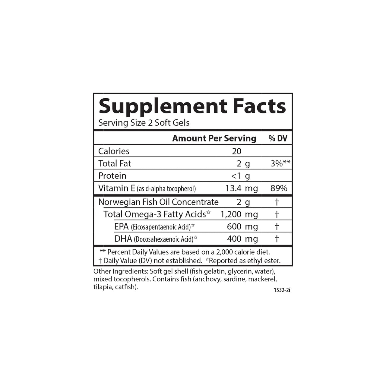 Carlson - Super Omega-3 Gems, 1200 mg Omega-3s, Cardiovascular Support, Brain Function & Vision Health, Norwegian, 180 soft gels