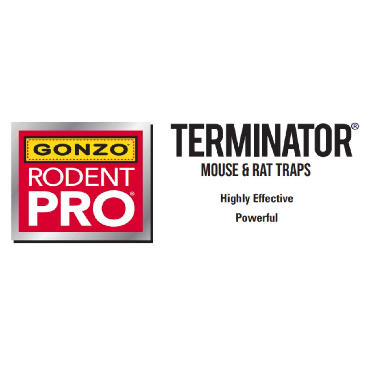 GONZO Mouse Trap - Powerful Kill Bar, Swift Humane Rodent Control, Terminator Style - Twin-Pack - Plastic