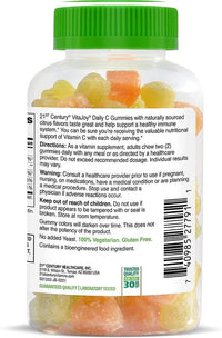 Thumbnail for 21st Century VitaJoy Daily C 250 mg Gummies, Citrus, 60 Count