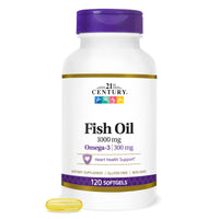 Thumbnail for 21st Century Fish Oil 1000 mg Softgels, 120 Count