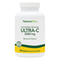 Thumbnail for NaturesPlus Ultra C W/Rose Hips, Sustained Released - 2000 mg, 90 Vegetarian Tablets - Maximum Potency Immune Support, Antioxidant - Free-Radical Defense - Gluten-Free - 90 Servings