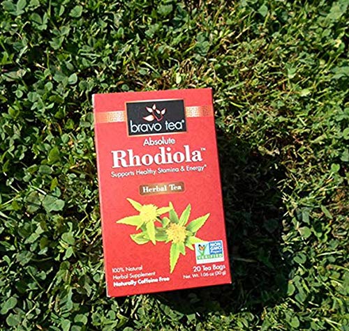 Bravo Tea Absolute Rhodiola Herbal Tea Caffeine Free, 20 Tea Bags