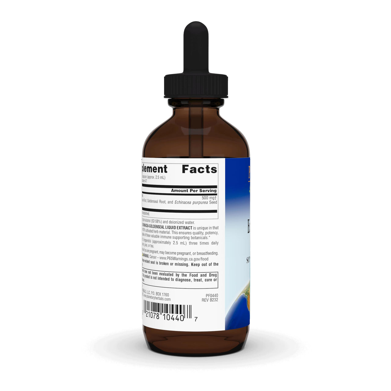 Planetary Herbals 100% Cultivated Echinacea-Goldenseal Extract, 4 oz