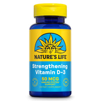 Thumbnail for Nature's Life Strengthening Vitamin D3 2000 IU (50 mcg) - Vitamin D - Bone Health and Immune Support Supplement - Easy-to-Swallow Softgels - 60-Day Guarantee, Lab Verified - 120 Servings, 120ct
