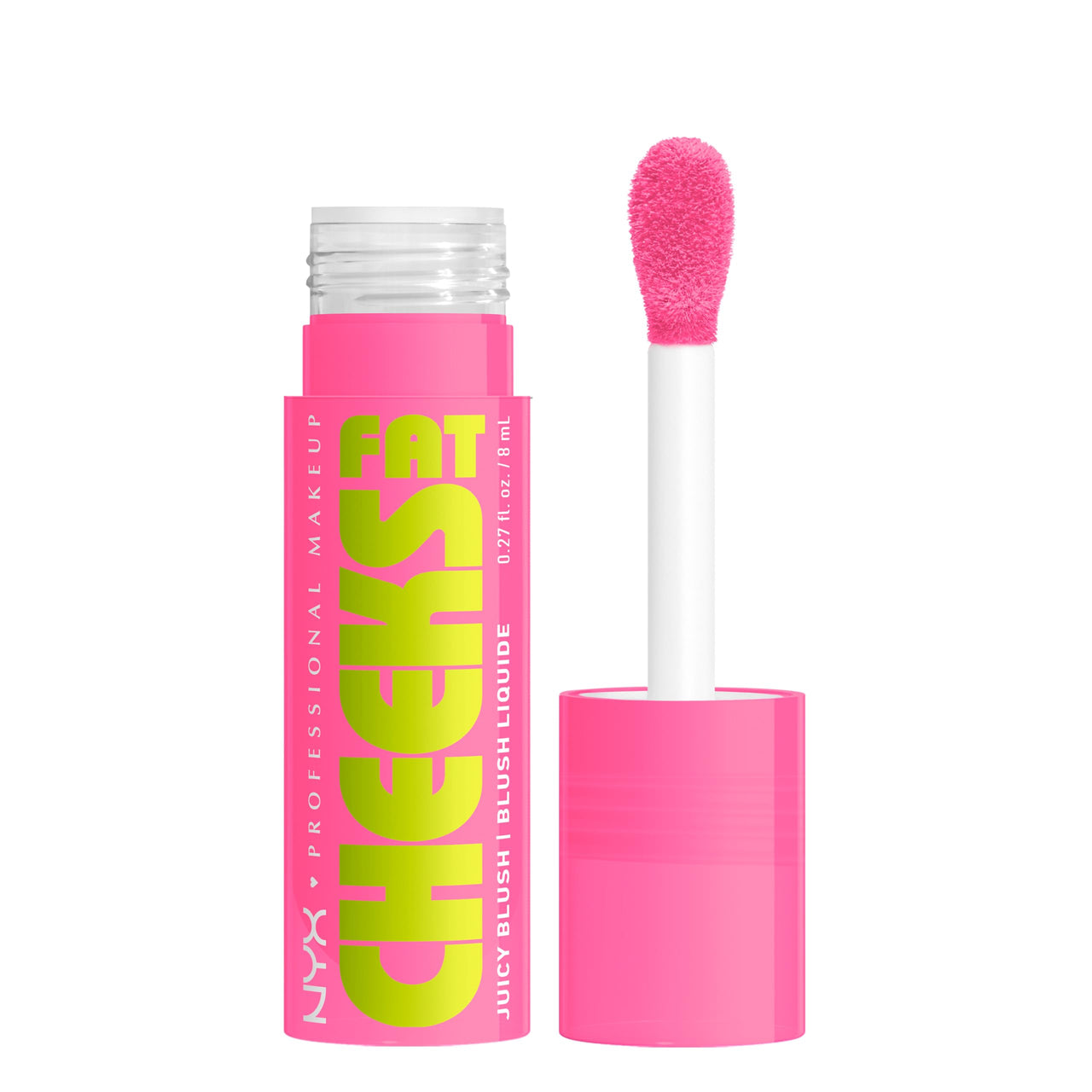 NYX PROFESSIONAL MAKEUP Fat Cheeks Liquid Blush, Buildable, Dewy Blush with Long-Lasting 12HR Wear - Dragon Fruit Drip (Pinky Coral)