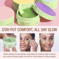 Thumbnail for Pixi Beauty NutrifEYE Soothing Rose Under Eye Gel Patches | Eye Masks for Puffy Eyes with Rose, Aloe Vera, and Chamomile to Hydrate, Calm, and Depuff | 30 pairs / 60 patches