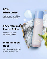Thumbnail for Then I Met You Birch Milk Refining Toner, Exfoliating & Hydrating Face Toner with Birch Juice, AHAs & PHAs, Vegan & Clean Skincare, 3.38 oz