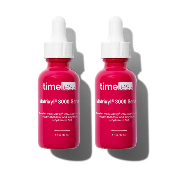 Timeless Skin Care Matrixyl 3000 Serum - Personal Care Face Serum Supports Hydration - with Hyaluronic Acid - Fragrance-Free - for Skin Care - 1 oz (Pack of 2)