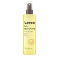 Thumbnail for Aveeno Daily Moisturizing Dry Body Oil Mist with Oat & Jojoba Oil for Dry, Rough, Sensitive Skin, Lightweight, Non-Greasy, Body Spray, Paraben, Silicone & Phthalate-Free, 6.7 fl oz