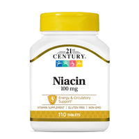 Thumbnail for 21st Century Niacin Tablets, 100 mg, 110 Count