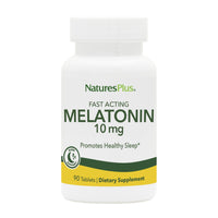 Thumbnail for NaturesPlus Melatonin 10 mg - 90 Fast-Acting Tablets - Vegan, Gluten Free - 90 Servings