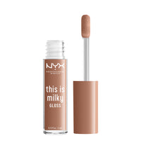 Thumbnail for NYX PROFESSIONAL MAKEUP This Is Milky Gloss, Vegan Lip Gloss, 12 Hour Hydration - Cookies & Milk (Cool Beige Nude)