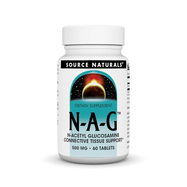Source Naturals N-A-G N-Acetyl Glucosamine for Joint Support and Intestinal Lining* - 500 mg - 60 Tablets
