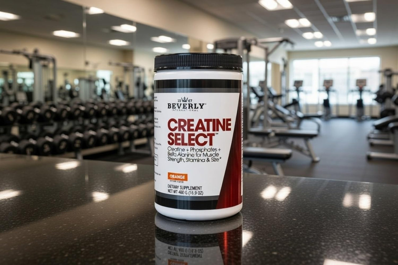 Beverly International Creatine Select with Phosphates, 40 Servings. A Fail-Proof Creatine Monohydrate Formula. Boost Muscle Size, Strength, Endurance and Recovery. for Men and Women. Tastes Like Tang