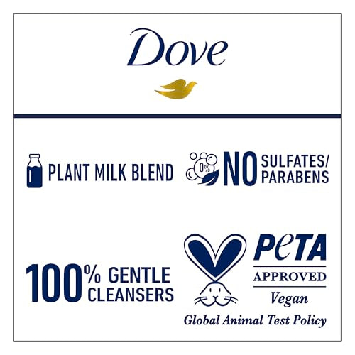 Dove Whipped Shower Foam Oat Milk & Berry Brulee For Women for Hydrated & Soft Skin 10.3 oz