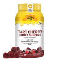 Thumbnail for Country Life® Tart Cherry Honey Gummies - Non-GMO - Certified Gluten Free - Certified Vegetarian by AVA –to Support Muscle Recovery After Exercise***