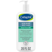 Thumbnail for Cetaphil Body Wash, Acne Relief Body Wash with 2% Salicylic Acid to Eliminate Breakouts, Gently Exfoliates and Provides 24Hr Dryness Relief, 20 oz