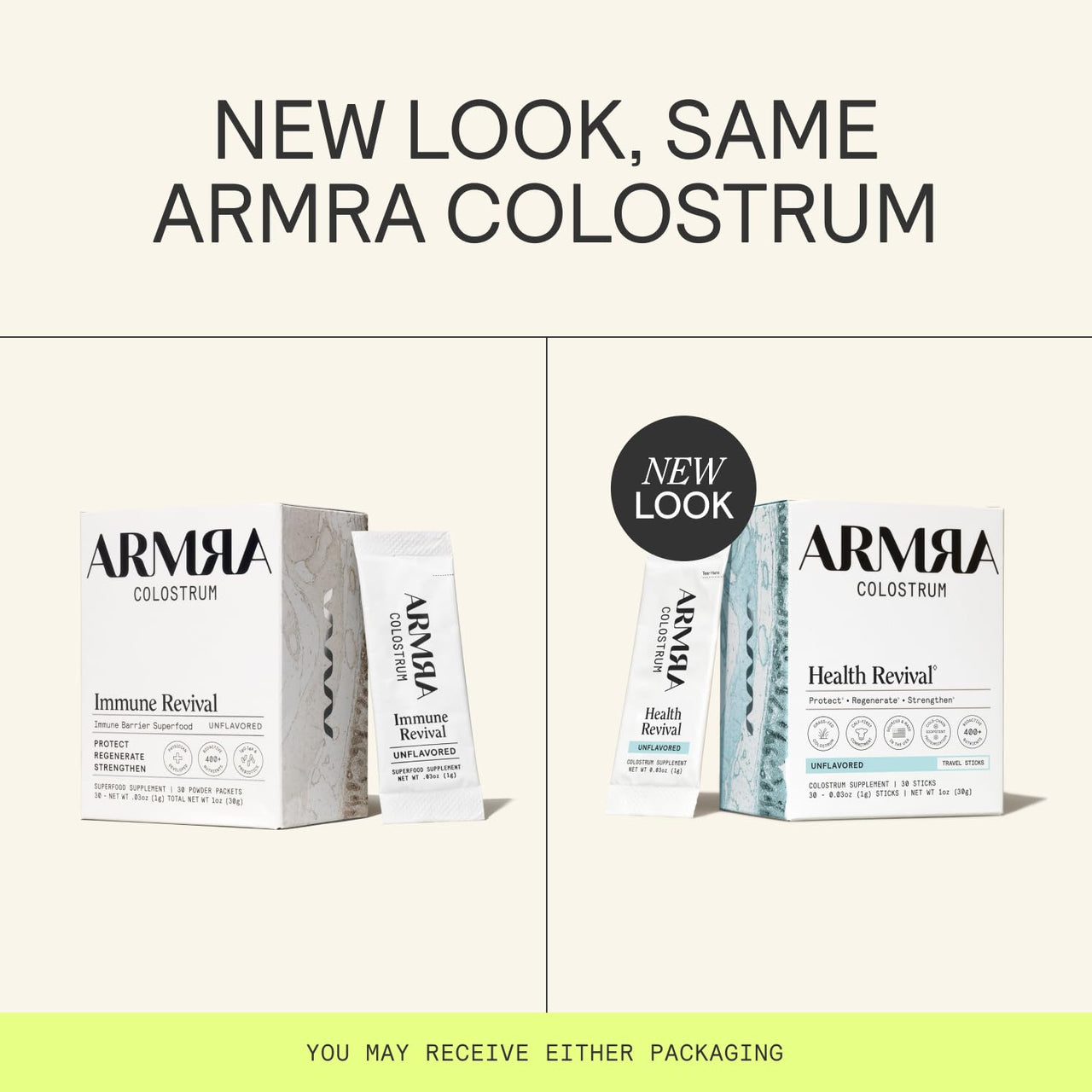 ARMRA Colostrum™ Powder | Unflavored | Gut Health & Bloating | Skin & Hair | Immunity | Keto, Gluten & Fat-Free | 30 Servings