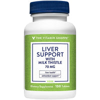 Thumbnail for The Vitamin Shoppe Liver Support with Milk Thistle - 80% Silymarin Antioxidant | Hepatic Health & Detox | 100 Tablets | Liver Wellness