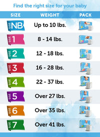 Thumbnail for Comfees Premium Baby Diapers with Total Fit System for Boys & Girls, Size 7, 80Count