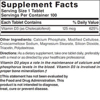 Thumbnail for Nature's Blend Vitamin D3, 5000 IU 100 Tablets