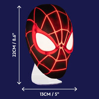 Thumbnail for Paladone Miles Morales Spider-Man Mask LED Light – Wall-Mount or Freestanding Lamp | Official Marvel Collectible for Bedrooms, Game Rooms & Gifts