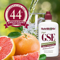 Thumbnail for NutriBiotic – GSE, 4 Oz Liquid | The Original Grapefruit Seed Extract Premium Concentrate with Bioflavonoids | Vegan, Gluten Free, Non-GMO