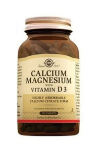 Thumbnail for Solgar Calcium Magnesium with Vitamin D3-150 Tablets, Pack of 2 - Promotes Healthy Bones, Supports Nerve & Muscle Function - Non-GMO, Gluten Free, Kosher - 60 Total Servings
