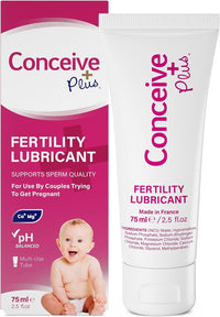 Thumbnail for Conceive Plus Fertility Lubricant for TTC Couples – pH Balanced, Sperm Friendly Gel with Magnesium and Calcium – Water Based Fertility Lube – 2.5 oz Tube