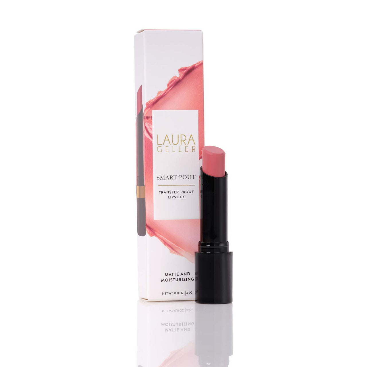 LAURA GELLER NEW YORK Smart Pout Transfer Proof Moisturizing Matte Lipstick, Wise