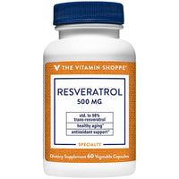 Thumbnail for The Vitamin Shoppe Resveratrol a Antioxidant & Healthy Aging Support a 500 MG (60 Capsules)