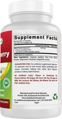 Thumbnail for Best Naturals Black Cherry 1000 Mg Capsule, 180 Count