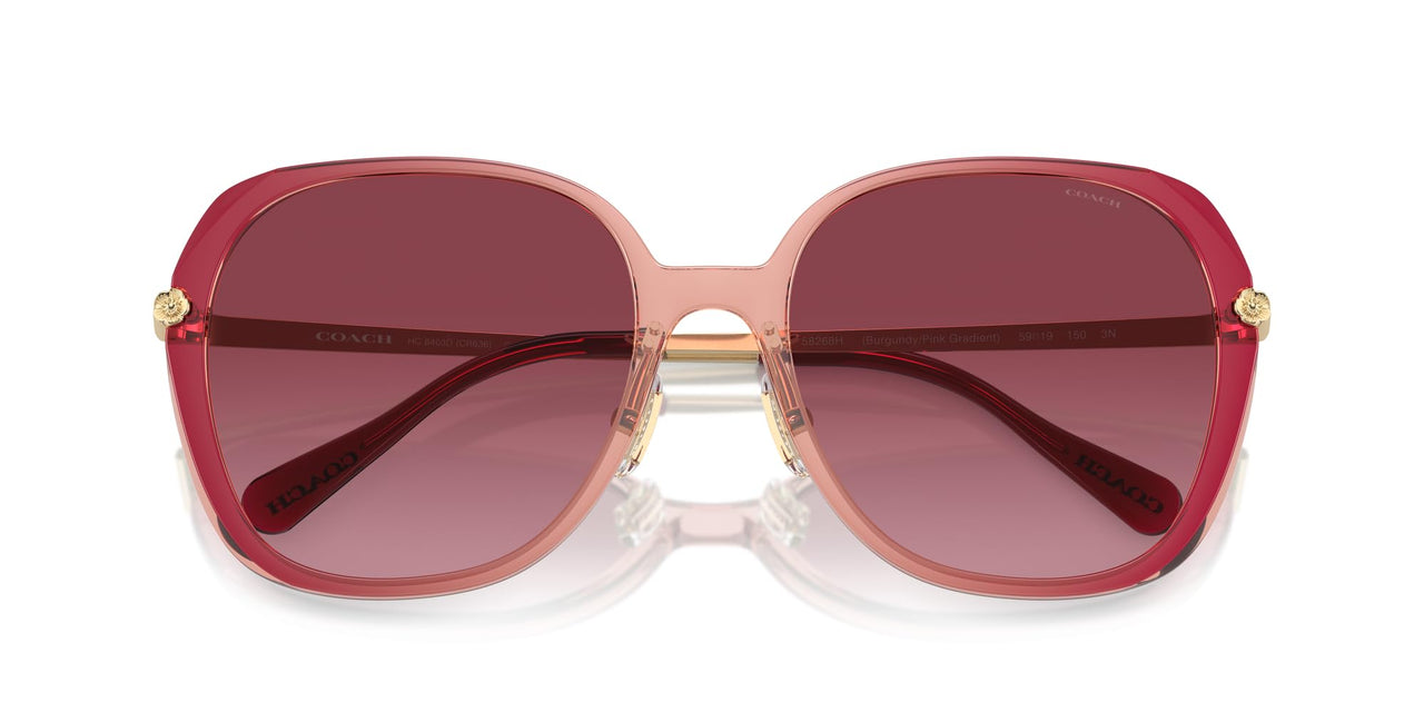 COACH Sunglasses HC 8403 D 58268H Cr636 Burgundy/Pink Gradient