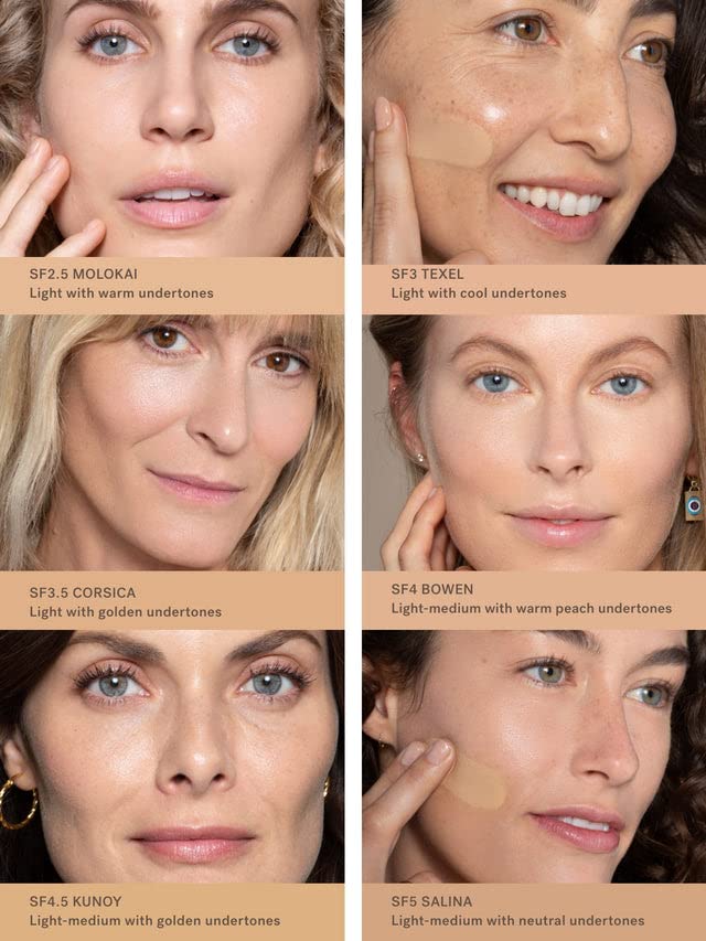 ILIA - True Skin Serum Foundation | Non-Comedogenic, Cruelty-Free, Vegan, Weightless Feel, Buildable Coverage, Safe for Sensitive Complexion (Molokai SF2.5)