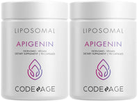 Thumbnail for Codeage Liposomal Apigenin Supplement, 3-Month Supply, Daily Flavonoid Chamomile Extract, Liposomal Phospholipid Complex, Non-GMO Sunflower Oil, Phosphatidylcholine Vegan Blend, Gluten-Free - 2 Pack