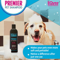 Thumbnail for EQyss Premier Pet Shampoo - Cleanses & Moisturizes Coat, Adds Volume, Intensifies Colors, Residue-free Finish - For All Dogs, Cats, Puppies (16 oz)