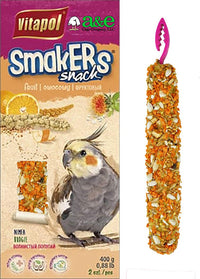 Thumbnail for A&E Cage Co. Smakers Treat Sticks for Cockatiel in Orange Flavor