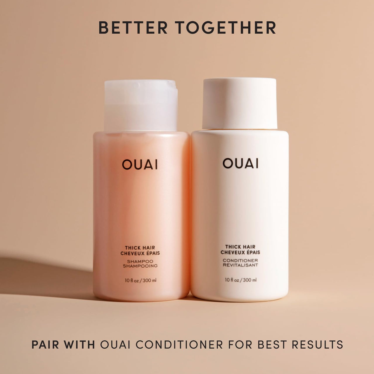 OUAI Thick Shampoo Refill - Moisturizing Shampoo with Keratin, Marshmallow Root, Shea Butter & Avocado Oil for Thick Hair - Strengthens & Hydrates - Paraben, Phthalate & Sulfate Free (32 Fl Oz)